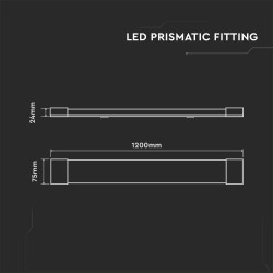 40W LED ЛИНЕЙНО ТЯЛО 120CM SAMSUNG Ч.3000K4300lm