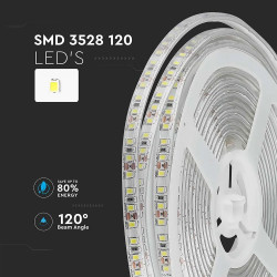 LED ЛЕНТА 3528 120-7.2W IP66-4000K