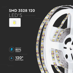 LED ЛЕНТА 3528 120-7.2W IP20-3000K