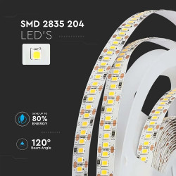 LED ЛЕНТА 2835 204-18W IP20-6400K