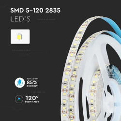 120 LED ЛЕНТА 2835-12W SAMSUNG Ч.IP20-4000K