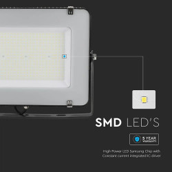 200W SMD ПРОЖЕКТОР SAMSUNG Ч.6500K ЧЕРЕН 115LM/W