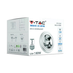 ЛЕД КРУШКА AR111 12W 12V 20 ГРАДУСА 4000К-SKU:214062