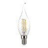 LED КЕНДЪЛ 4W E14 FILAMENT СПИР. ПЛАМ. 3000K-SKU:214308