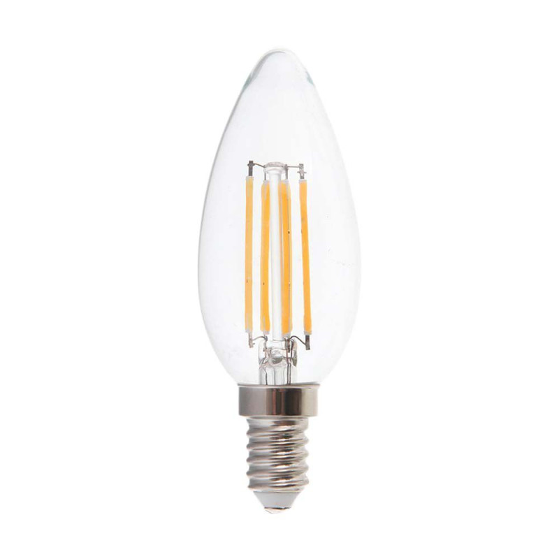 4W LED КЕНДЪЛ FILAMENT 4000K E14-SKU:214413