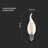 LED КЕНДЪЛ 4W E14 FILAMENT СПИРАЛА 4000К-SKU:214429