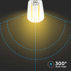 LED КРУШКА 2W E14 ST26 FILAMENT 3000K-SKU:214444