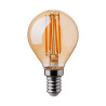 ЛЕД 4W P45 E14 FILAMENT AMBER 2200K-SKU:214499