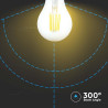 LED КРУШКА 10W E27 A60 FILAMENT 3000K-SKU:214410