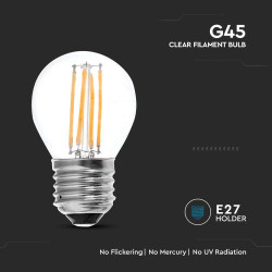 LED КРУШКА 4W E27 G45 FILAMENT 3000К-SKU:214306