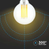 LED КРУШКА 6W E27 G95 FILAMENT 3000K-SKU:214305