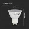 LED КРУШКА 2.9W GU10 ПЛАСТИК 6500К-SKU:2989