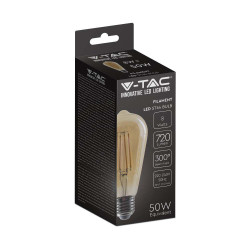 LED КРУШКА 8W E27 ST64 FILAMENT 2200K-SKU:214421