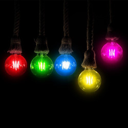 LED КРУШКА 2W E27 G45 FILAMENT ЗЕЛЕН-SKU:217411