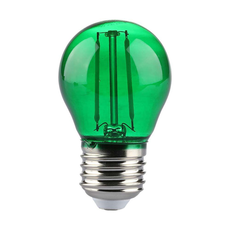 LED КРУШКА 2W E27 G45 FILAMENT ЗЕЛЕН-SKU:217411