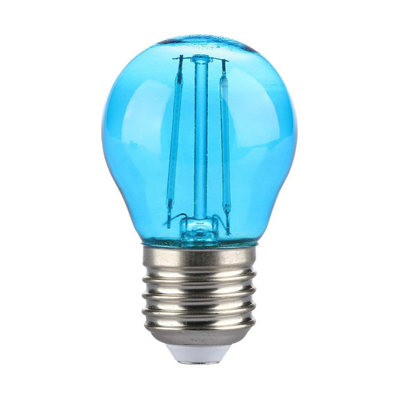 LED КРУШКА 2W E27 G45 FILAMENT СИН-SKU:217412