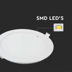 12W LED ПАНЕЛ КРЪГ 3000К-SKU:214857