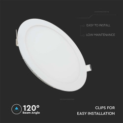 12W LED ПАНЕЛ КРЪГ 3000К-SKU:214857