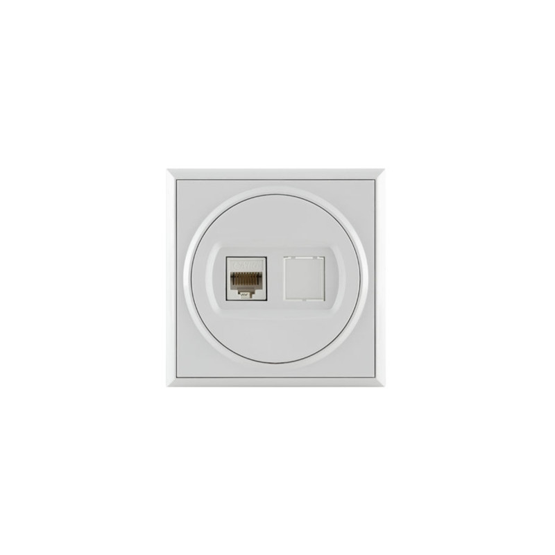 Инф. розетка  RJ45 8/8 с 1 модул Cat6 UTP P+