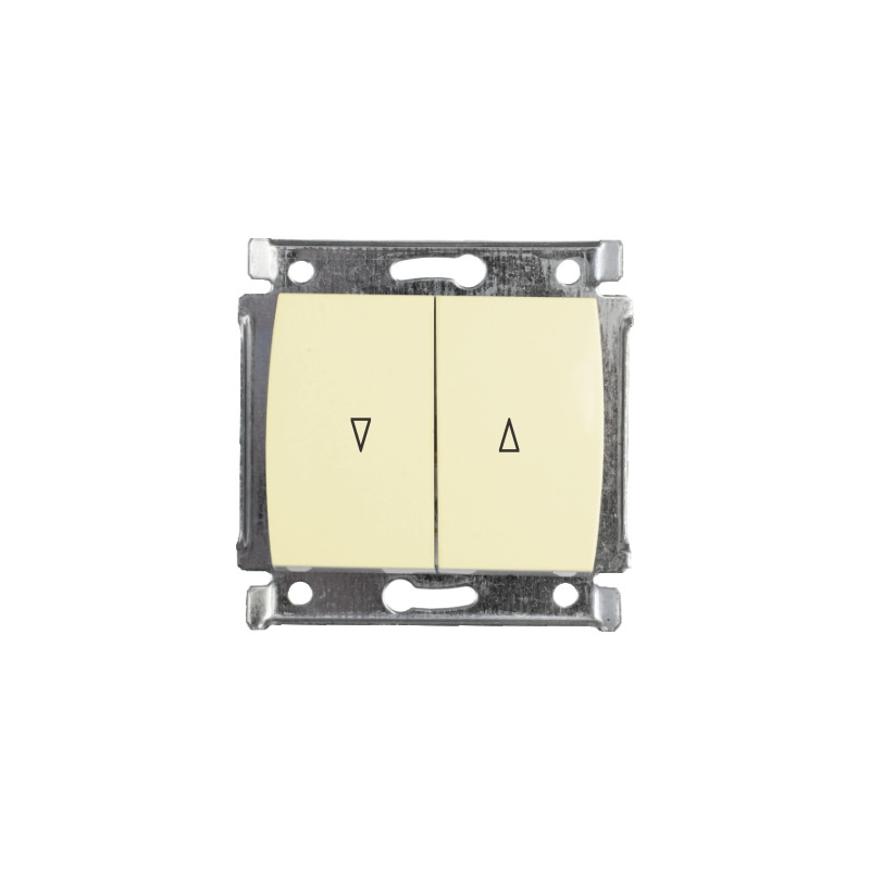 Ключ за щори 10A/250V (с отв.) слонова кост