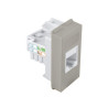 1M Инф. розетка  RJ45 8/8 Cat6 UTP сребро