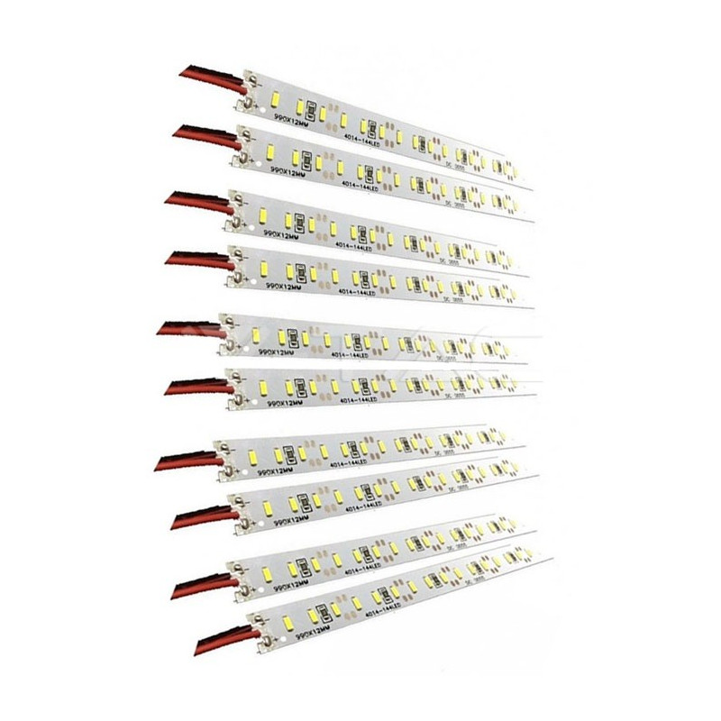 LED Твърда Лента 18W 12V SMD4014 Бяла Светлина 10Бр/Опаковка - 2540