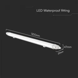 36W LED ЛИНЕЙНО ТЯЛО L-SERIES 120CM 4000K IP65