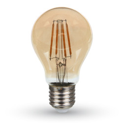 ЛЕД КРУШКА 4W E27 A60 FILAMENT AMBER 2200К 3 ГОДИНИ ГАРАНЦИЯ- 282