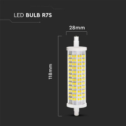 18W R7S ЛЕД КРУШКА 118mm КЕРАМИК 3000К