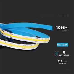 COB 512 LED ЛЕНТА IP20-4000K 24V/12W/M CRI95